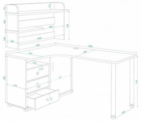 Стол компьютерный Домино нельсон СР-165М в Лесном - lesnoy.mebel24.online | фото 2