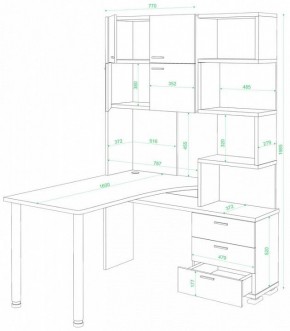 Стол компьютерный Домино нельсон СР-500М/160 в Лесном - lesnoy.mebel24.online | фото 2