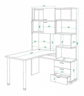 Стол компьютерный Домино нельсон СР-500М140 в Лесном - lesnoy.mebel24.online | фото 3
