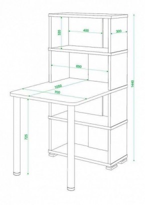 Стол компьютерный Домино СБ-10М4 в Лесном - lesnoy.mebel24.online | фото 3