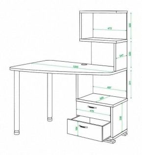 Стол компьютерный Домино СКМ-60 в Лесном - lesnoy.mebel24.online | фото 5