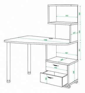 Стол компьютерный Домино СКМ-60 в Лесном - lesnoy.mebel24.online | фото 5