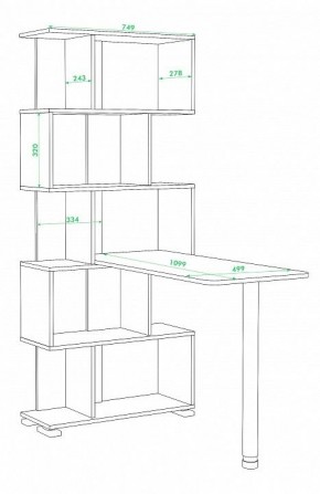 Стол компьютерный Домино СЛ-5СТ в Лесном - lesnoy.mebel24.online | фото 2