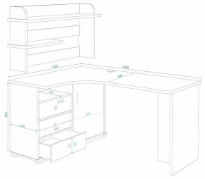 Стол компьютерный Домино СР-145 в Лесном - lesnoy.mebel24.online | фото 2