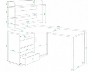 Стол компьютерный Домино СР-145М в Лесном - lesnoy.mebel24.online | фото 2