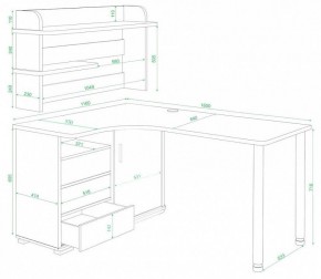 Стол компьютерный Домино СР-145М в Лесном - lesnoy.mebel24.online | фото 3