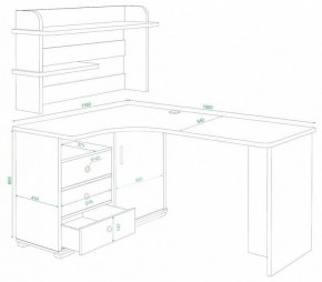 Стол компьютерный Домино СР-165 в Лесном - lesnoy.mebel24.online | фото 2