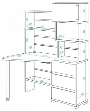 Стол компьютерный Домино СР-322 в Лесном - lesnoy.mebel24.online | фото 2