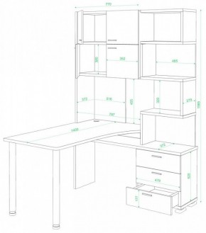 Стол компьютерный Домино СР-500М/140 в Лесном - lesnoy.mebel24.online | фото 2