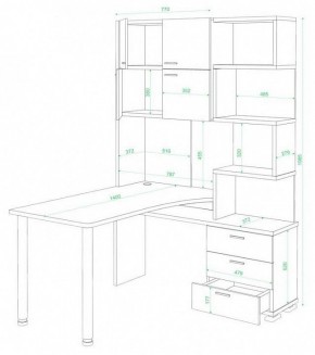 Стол компьютерный Домино СР-500М/140 в Лесном - lesnoy.mebel24.online | фото 2