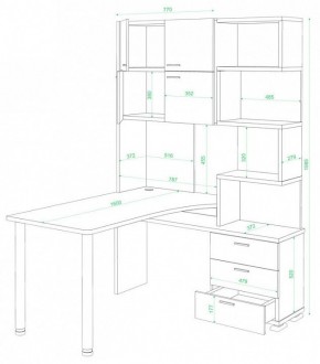 Стол компьютерный Домино СР-500М/160 в Лесном - lesnoy.mebel24.online | фото 2