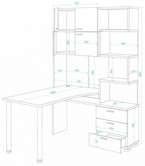 Стол компьютерный Домино СР-500М/190 в Лесном - lesnoy.mebel24.online | фото 2