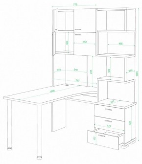 Стол компьютерный Домино СР-500М/190 в Лесном - lesnoy.mebel24.online | фото 2