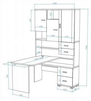 Стол компьютерный Домино СР-620-160 в Лесном - lesnoy.mebel24.online | фото 2