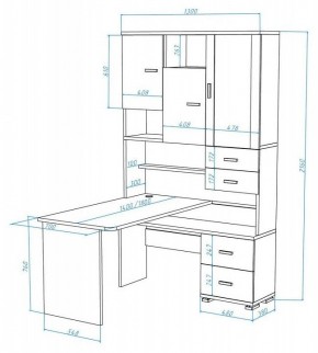 Стол компьютерный Домино СР-620/180 в Лесном - lesnoy.mebel24.online | фото 2