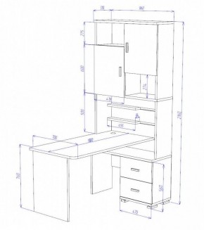 Стол компьютерный Домино СР-720/180 в Лесном - lesnoy.mebel24.online | фото 2