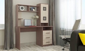 ФАВОРИТ Стол компьютерный (ясень шимо комб.) в Лесном - lesnoy.mebel24.online | фото