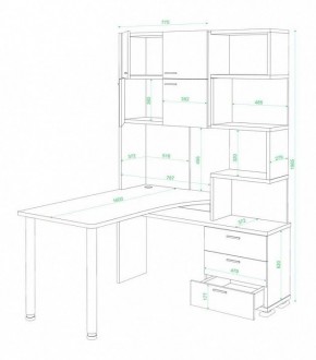 Стол компьютерный Латте СР-500М160 в Лесном - lesnoy.mebel24.online | фото 3