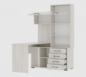 Стол компьютерный "ПКС-11" ЛЕВЫЙ (дуб крафт белый) в Лесном - lesnoy.mebel24.online | фото 2