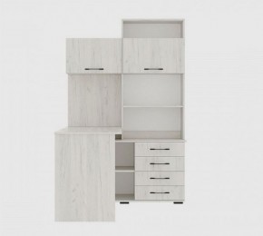 Стол компьютерный "ПКС-11" ЛЕВЫЙ (дуб крафт белый) в Лесном - lesnoy.mebel24.online | фото 3