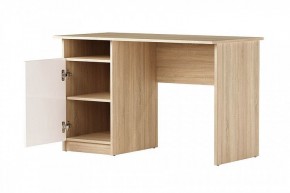 Стол компьютерный "ПКС-12"  (дуб сонома/белый глянец) в Лесном - lesnoy.mebel24.online | фото 2