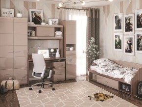 Стол компьютерный Симба Ясень шимо-Кофе с молоком в Лесном - lesnoy.mebel24.online | фото 4