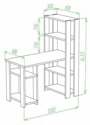 Стол компьютерный Slim СТН-145/120 в Лесном - lesnoy.mebel24.online | фото 2