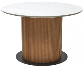 Стол MESA D120 цвет БЕЛЫЙ МРАМОР M326 / Каркас OAK, ®DISAUR в Лесном - lesnoy.mebel24.online | фото 9