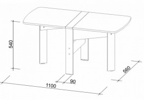 Стол обеденный СтК6 в Лесном - lesnoy.mebel24.online | фото 3