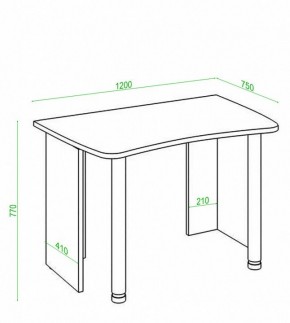 Стол офисный Домино Лайт СКЛ-Софт120 в Лесном - lesnoy.mebel24.online | фото 3