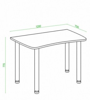 Стол офисный Домино Лайт СКЛ-Софт120МО в Лесном - lesnoy.mebel24.online | фото 2