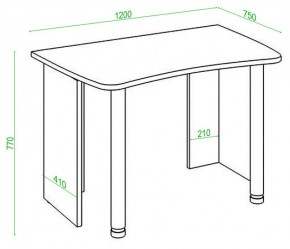 Стол офисный Домино Lite СКЛ-Софт120 в Лесном - lesnoy.mebel24.online | фото 2