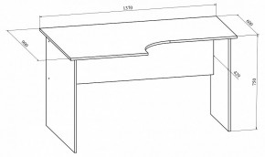 Стол офисный Офис ОФ-10 в Лесном - lesnoy.mebel24.online | фото 4