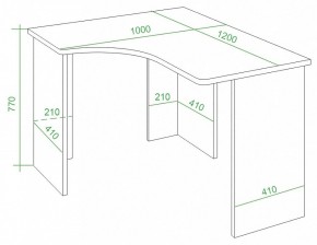 Стол письменный Домино Lite СКЛ-Угл120 в Лесном - lesnoy.mebel24.online | фото 4