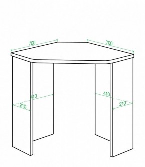 Стол письменный Домино Lite СКЛ-Угл70 в Лесном - lesnoy.mebel24.online | фото 2