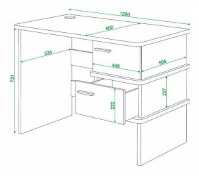 Стол письменный Домино нельсон СД-15С в Лесном - lesnoy.mebel24.online | фото 3