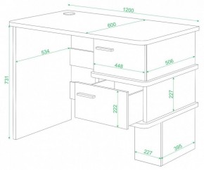 Стол письменный Домино СД-15 С в Лесном - lesnoy.mebel24.online | фото 2