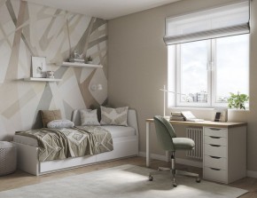 Стол письменный Ингар 2/5Т 140x75x55, дуб беленый/белый в Лесном - lesnoy.mebel24.online | фото 4