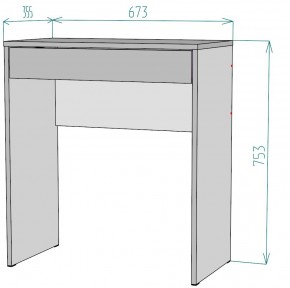 Стол письменный компьютерный T110 в Лесном - lesnoy.mebel24.online | фото 2