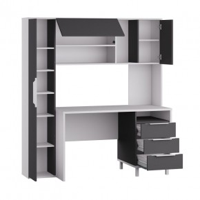 Стол рабочий 12.95 N Комфорт (Белый премиум, Серый Шифер) в Лесном - lesnoy.mebel24.online | фото 2