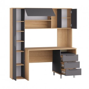 Стол рабочий 12.95 N Комфорт (Дуб сонома, Темно - серый U2601) в Лесном - lesnoy.mebel24.online | фото 2
