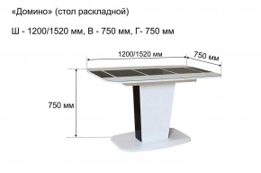 Стол раскладной "Домино " в Лесном - lesnoy.mebel24.online | фото 10