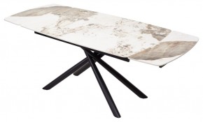 Стол RIVOLI 140 GLOSS LUXURY PANDORA SOLID CERAMIC / BLACK, ®DISAUR в Лесном - lesnoy.mebel24.online | фото 2