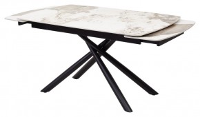 Стол RIVOLI 140 GLOSS LUXURY PANDORA SOLID CERAMIC / BLACK, ®DISAUR в Лесном - lesnoy.mebel24.online | фото 5