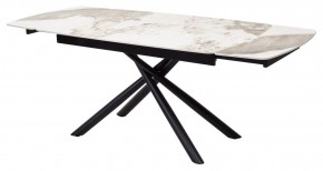 Стол RIVOLI 140 GLOSS LUXURY PANDORA SOLID CERAMIC / BLACK, ®DISAUR в Лесном - lesnoy.mebel24.online | фото 7