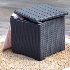 Стол с функцией хранения Виго (Vigo storage box) графит в Лесном - lesnoy.mebel24.online | фото 1