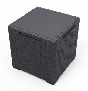 Стол с функцией хранения Виго (Vigo storage box) графит в Лесном - lesnoy.mebel24.online | фото 2