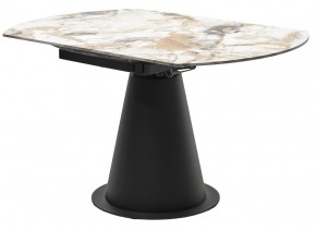 Стол TERAMO 135 GLOSS GRAND JADE SOLID CERAMIC, керамика, поворотн.механизм / Черный каркас, ®DISAUR в Лесном - lesnoy.mebel24.online | фото 10