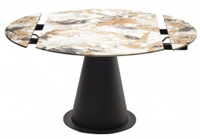 Стол TERAMO 135 GLOSS GRAND JADE SOLID CERAMIC, керамика, поворотн.механизм / Черный каркас, ®DISAUR в Лесном - lesnoy.mebel24.online | фото 14