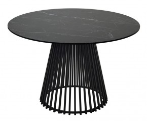 Стол TERNI 120 MATT BLACK MARBLE SOLID CERAMIC Черный мрамор матовый, керамика /Черн.каркас, ®DISAUR в Лесном - lesnoy.mebel24.online | фото 8